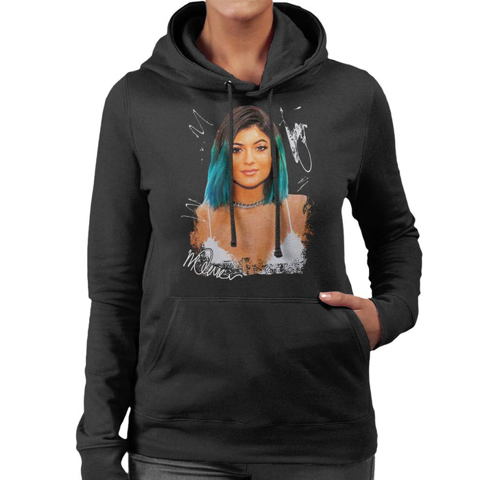 Sidney Maurer Original Portrait Of Kylie Jenner Women's Hooded Sweatshirt