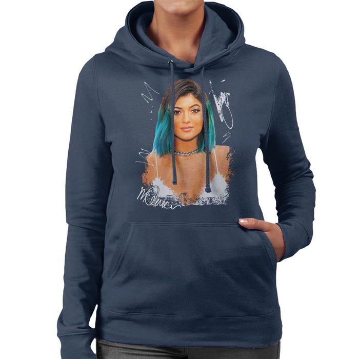 Sidney Maurer Original Portrait Of Kylie Jenner Women's Hooded Sweatshirt