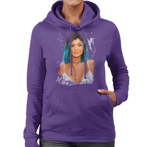Sidney Maurer Original Portrait Of Kylie Jenner Women's Hooded Sweatshirt