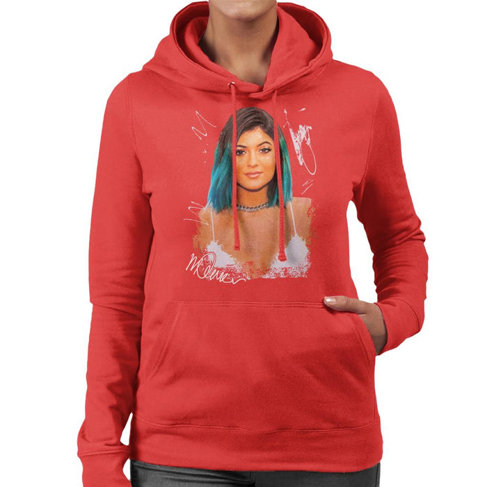 Sidney Maurer Original Portrait Of Kylie Jenner Women's Hooded Sweatshirt