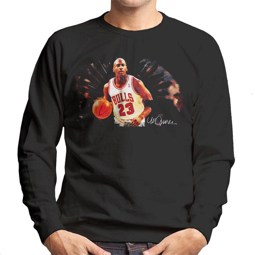 Sidney Maurer Original Portrait Of Basketballer Michael Jordan Men's Sweatshirt