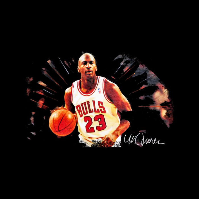 Sidney Maurer Original Portrait Of Basketballer Michael Jordan Kid's Sweatshirt
