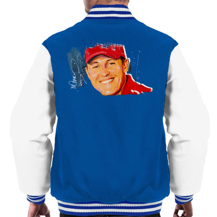 Sidney Maurer Original Portrait Of Michael Schumacher Cap Men's Varsity Jacket