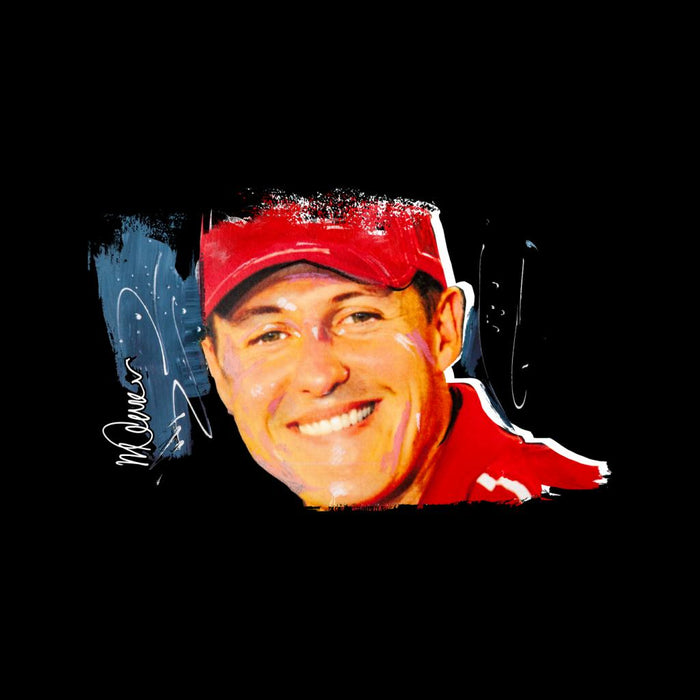 Sidney Maurer Original Portrait Of Michael Schumacher Cap Men's Varsity Jacket