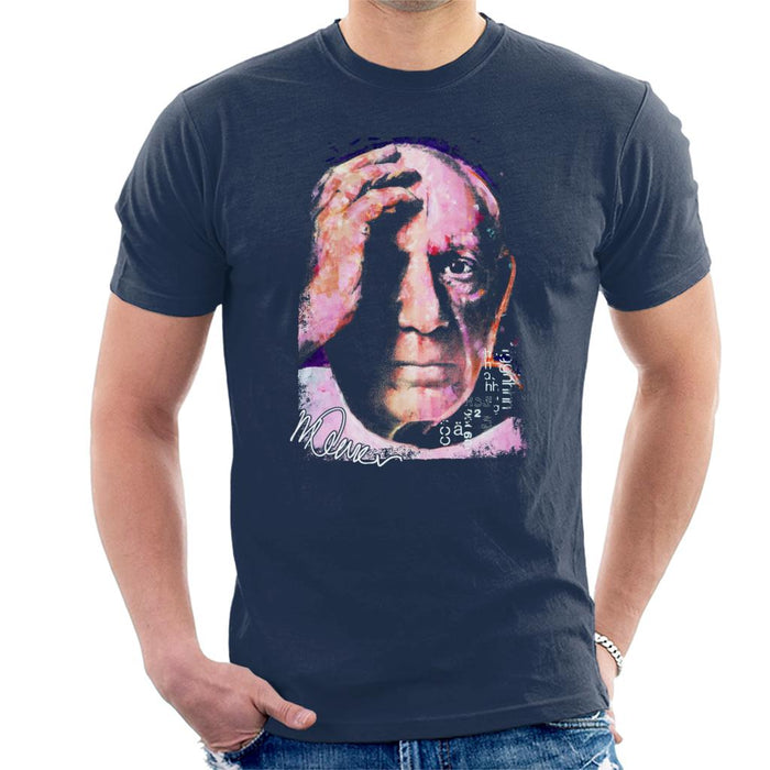 Sidney Maurer Original Portrait Of Pablo Picasso Close Up Men's T-Shirt