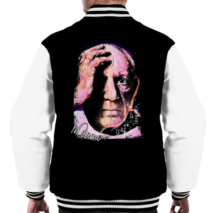 Sidney Maurer Original Portrait Of Pablo Picasso Close Up Men's Varsity Jacket