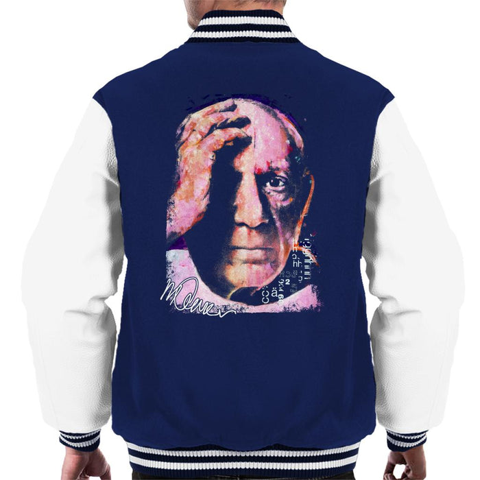 Sidney Maurer Original Portrait Of Pablo Picasso Close Up Men's Varsity Jacket