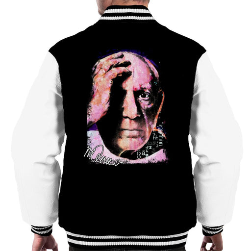 Sidney Maurer Original Portrait Of Pablo Picasso Close Up Men's Varsity Jacket