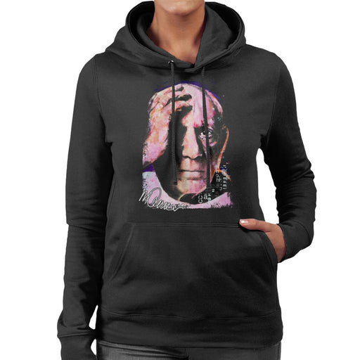 Sidney Maurer Original Portrait Of Pablo Picasso Close Up Women's Hooded Sweatshirt