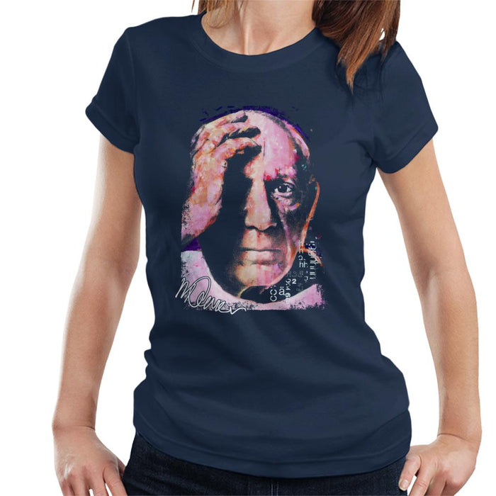 Sidney Maurer Original Portrait Of Pablo Picasso Close Up Women's T-Shirt