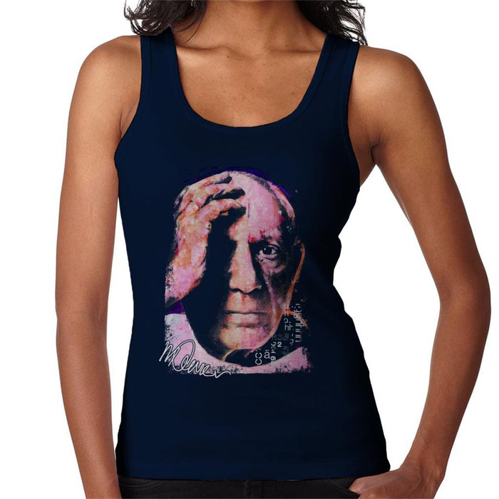 Sidney Maurer Original Portrait Of Pablo Picasso Close Up Women's Vest
