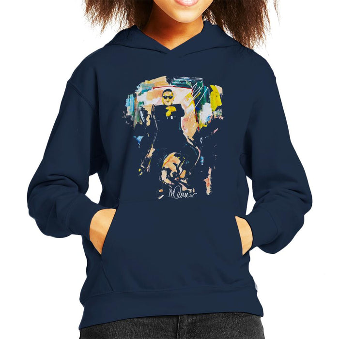Sidney Maurer Original Portrait Of Psy Gangnam Style Kid's Hooded Sweatshirt