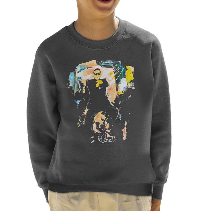 Sidney Maurer Original Portrait Of Psy Gangnam Style Kid's Sweatshirt