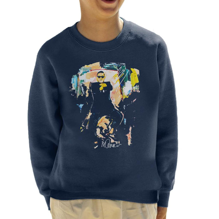 Sidney Maurer Original Portrait Of Psy Gangnam Style Kid's Sweatshirt