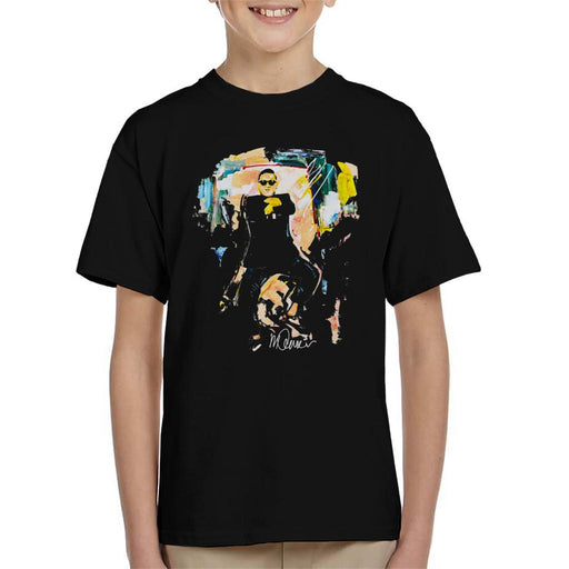 Sidney Maurer Original Portrait Of Psy Gangnam Style Kid's T-Shirt