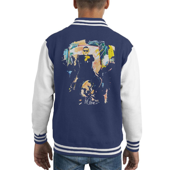 Sidney Maurer Original Portrait Of Psy Gangnam Style Kid's Varsity Jacket