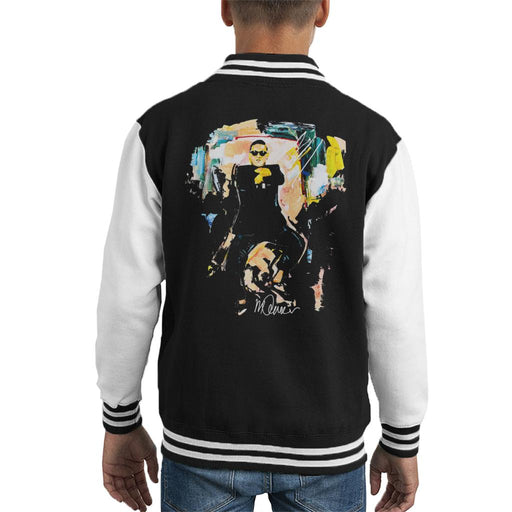 Sidney Maurer Original Portrait Of Psy Gangnam Style Kid's Varsity Jacket