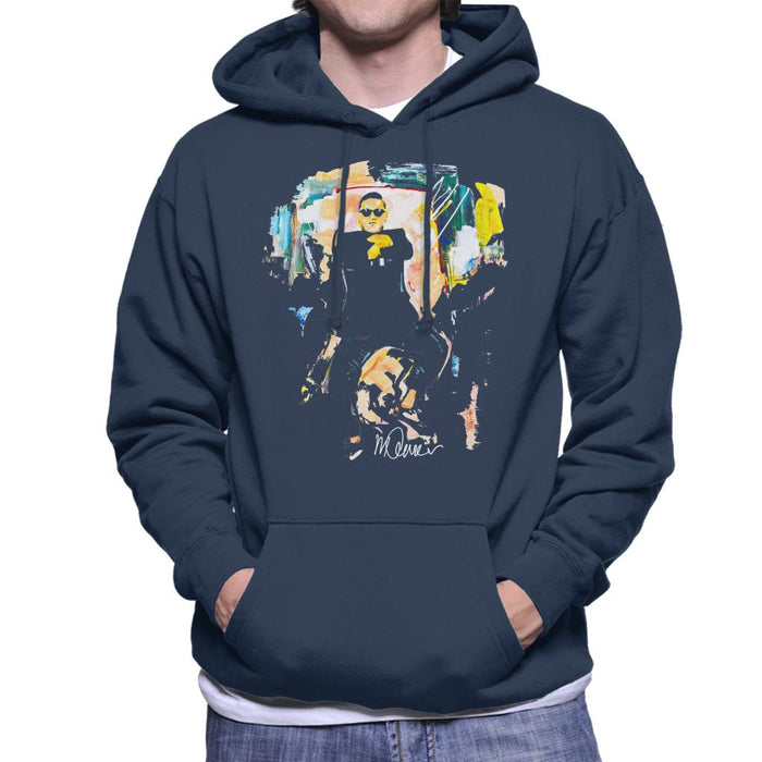 Sidney Maurer Original Portrait Of Psy Gangnam Style Men's Hooded Sweatshirt