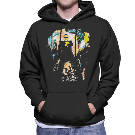 Sidney Maurer Original Portrait Of Psy Gangnam Style Men's Hooded Sweatshirt