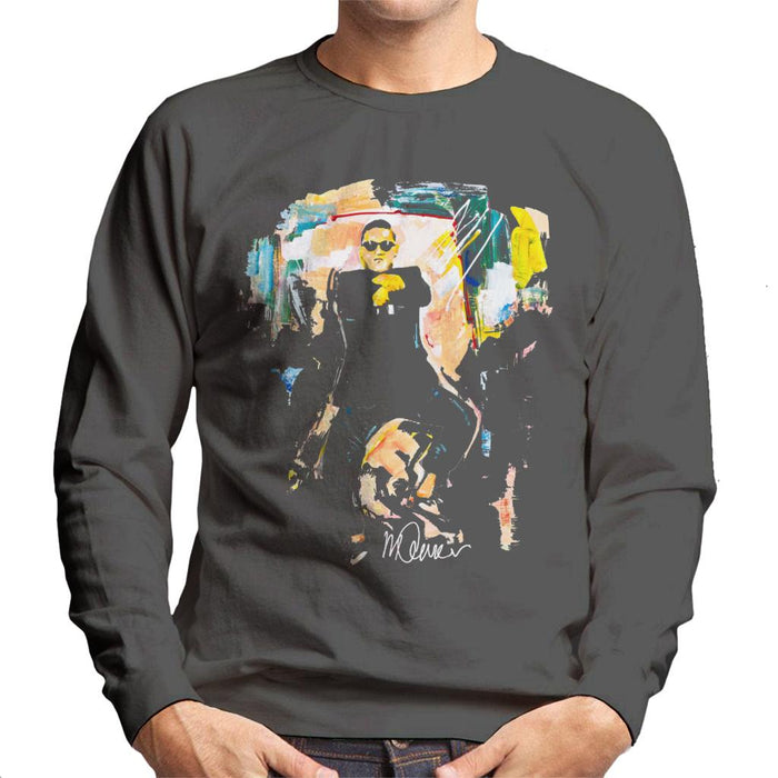 Sidney Maurer Original Portrait Of Psy Gangnam Style Men's Sweatshirt