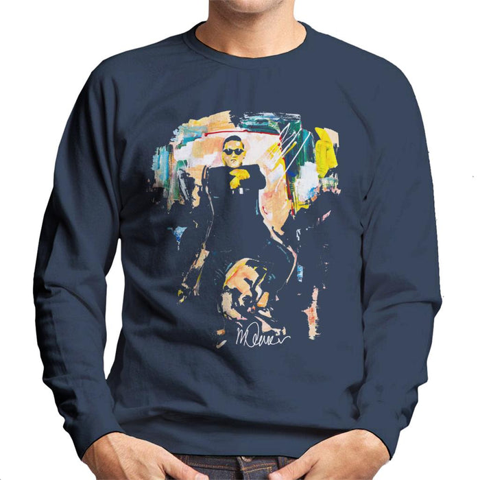 Sidney Maurer Original Portrait Of Psy Gangnam Style Men's Sweatshirt