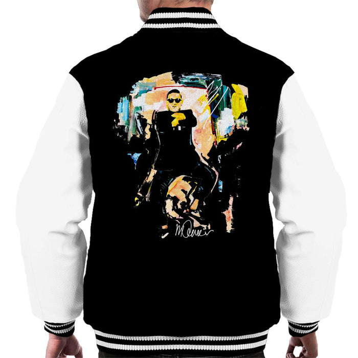 Sidney Maurer Original Portrait Of Psy Gangnam Style Men's Varsity Jacket