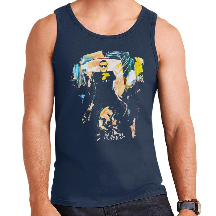 Sidney Maurer Original Portrait Of Psy Gangnam Style Men's Vest