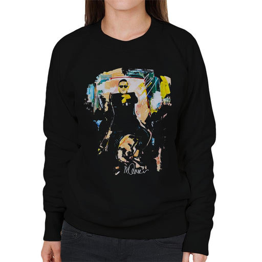 Sidney Maurer Original Portrait Of Psy Gangnam Style Women's Sweatshirt