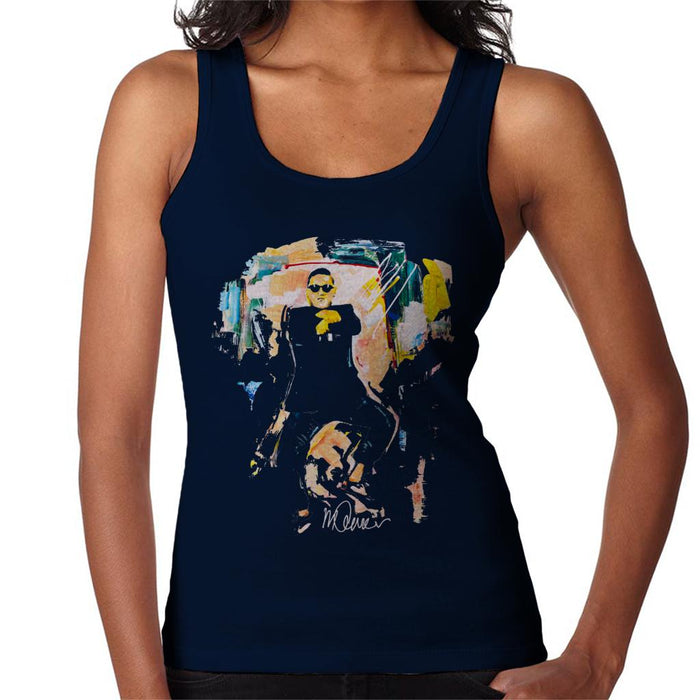 Sidney Maurer Original Portrait Of Psy Gangnam Style Women's Vest