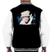 Sidney Maurer Original Portrait Of Queen Elizabeth Floral Hat Men's Varsity Jacket