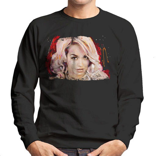 Sidney Maurer Original Portrait Of Rita Ora Pink Hair Men's Sweatshirt