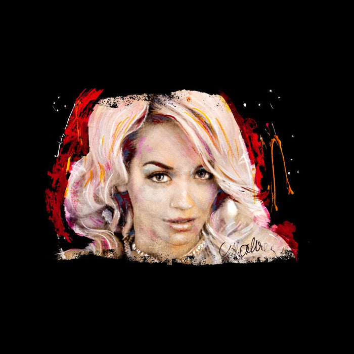 Sidney Maurer Original Portrait Of Rita Ora Pink Hair Kid's Varsity Jacket