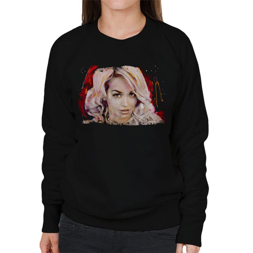 Sidney Maurer Original Portrait Of Rita Ora Pink Hair Women's Sweatshirt