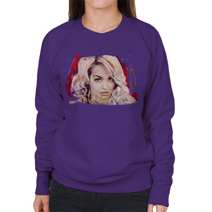 Sidney Maurer Original Portrait Of Rita Ora Pink Hair Women's Sweatshirt