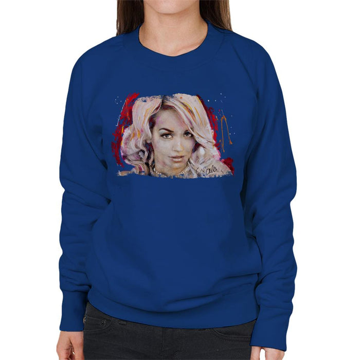 Sidney Maurer Original Portrait Of Rita Ora Pink Hair Women's Sweatshirt
