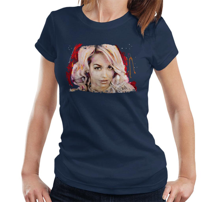 Sidney Maurer Original Portrait Of Rita Ora Pink Hair Women's T-Shirt