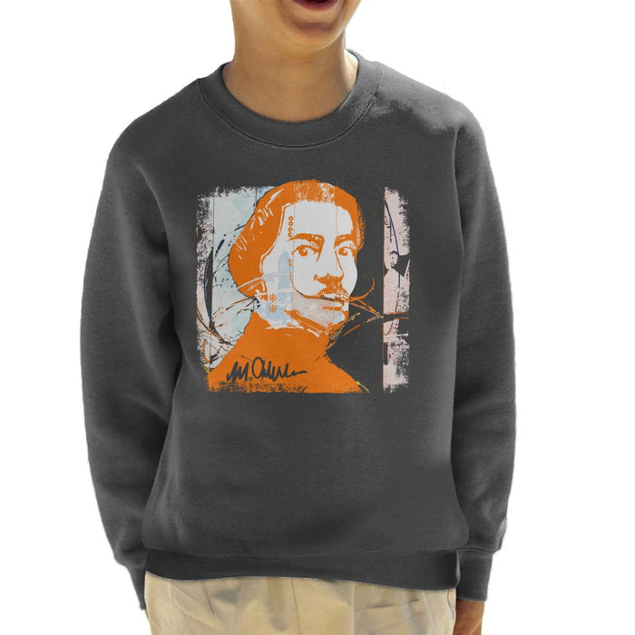 Sidney Maurer Original Portrait Of Artist Salvador Dali Kid's Sweatshirt