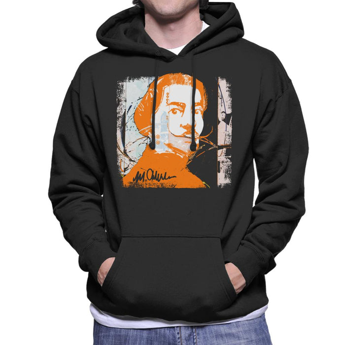 Sidney Maurer Original Portrait Of Artist Salvador Dali Men's Hooded Sweatshirt