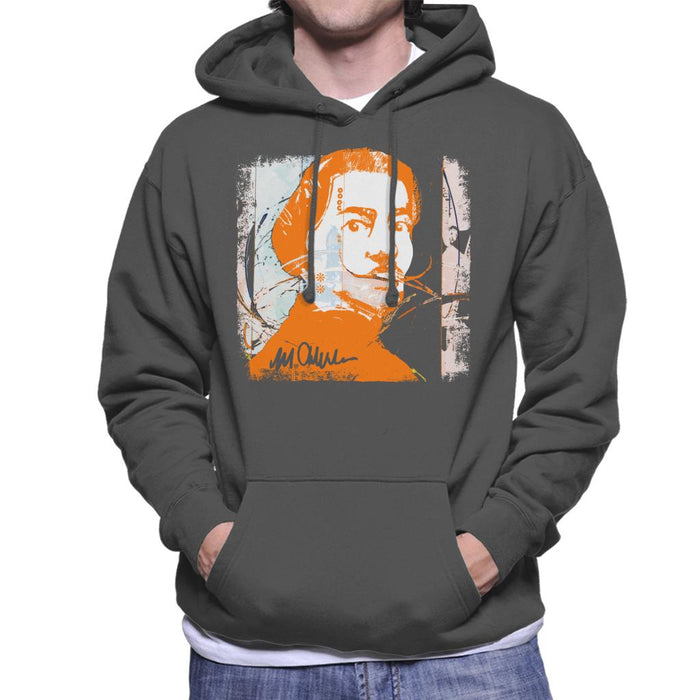 Sidney Maurer Original Portrait Of Artist Salvador Dali Men's Hooded Sweatshirt