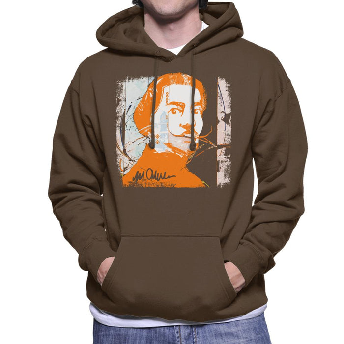 Sidney Maurer Original Portrait Of Artist Salvador Dali Men's Hooded Sweatshirt
