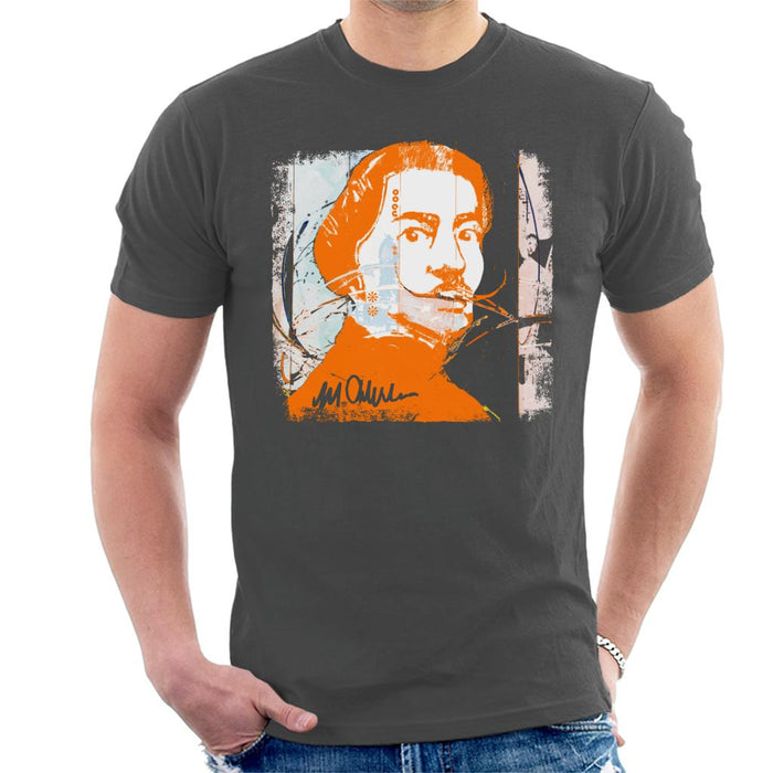 Sidney Maurer Original Portrait Of Artist Salvador Dali Men's T-Shirt