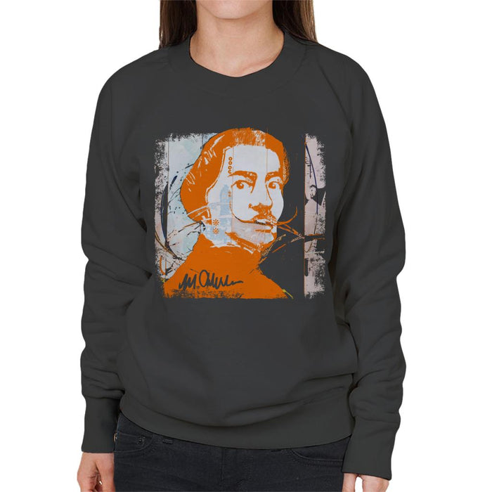Sidney Maurer Original Portrait Of Artist Salvador Dali Women's Sweatshirt
