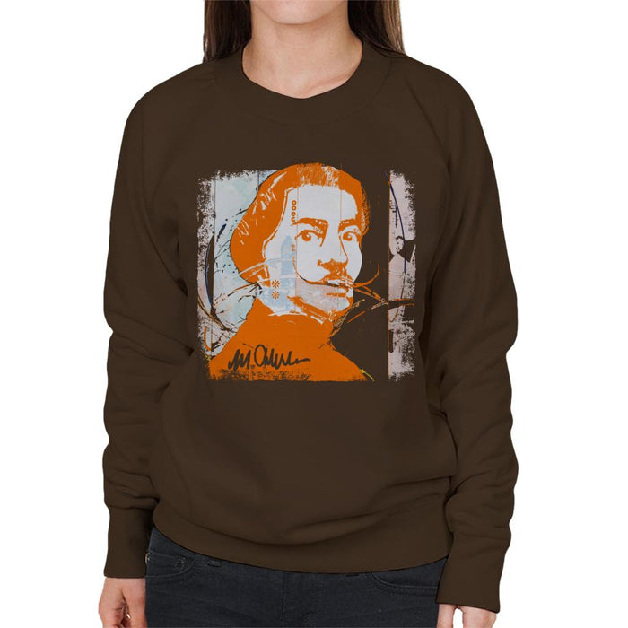 Sidney Maurer Original Portrait Of Artist Salvador Dali Women's Sweatshirt