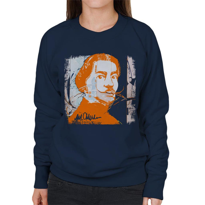 Sidney Maurer Original Portrait Of Artist Salvador Dali Women's Sweatshirt
