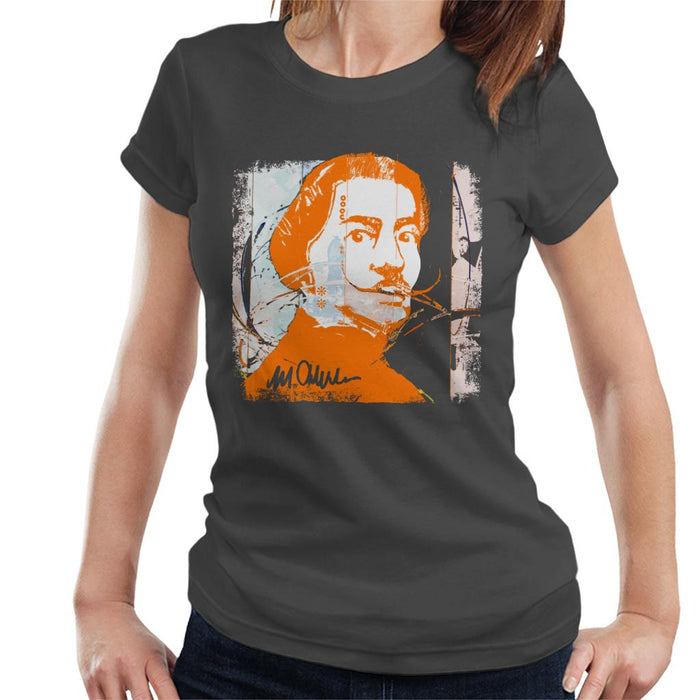 Sidney Maurer Original Portrait Of Artist Salvador Dali Women's T-Shirt