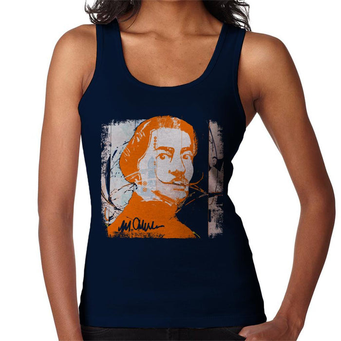 Sidney Maurer Original Portrait Of Artist Salvador Dali Women's Vest