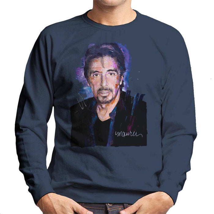 Sidney Maurer Original Portrait Of Al Pacino Goatee Men's Sweatshirt