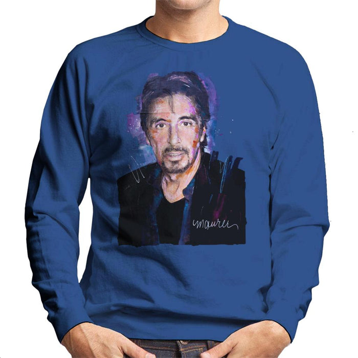 Sidney Maurer Original Portrait Of Al Pacino Goatee Men's Sweatshirt
