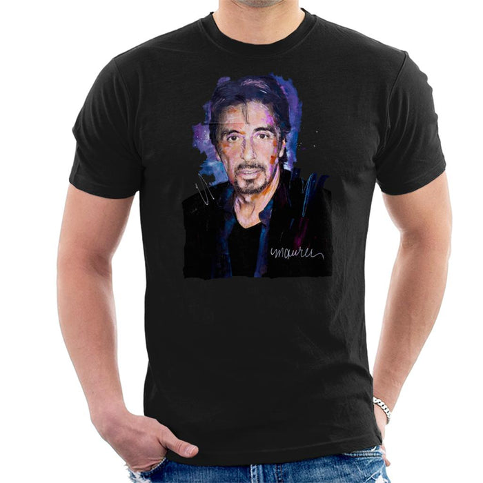 Sidney Maurer Original Portrait Of Al Pacino Goatee Men's T-Shirt
