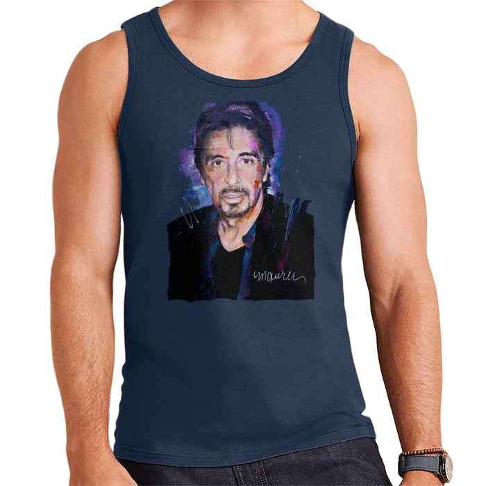 Sidney Maurer Original Portrait Of Al Pacino Goatee Men's Vest